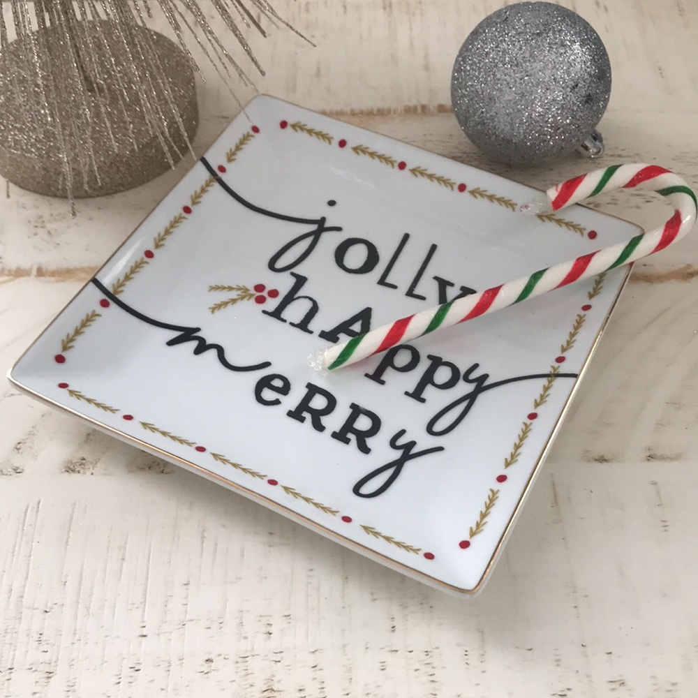 Trinket Tray: Jolly, Happy, Merry